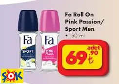 FA ROLL ON PİNK PASSİON/SPORT MEN 50 ML